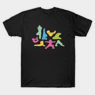 Rainbow Yoga Asanas T-Shirt